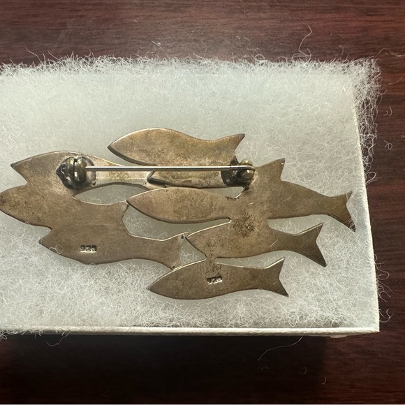 Genuine Silver Fish Pin - Picture 3 of 4